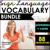 ASL Sight Words and Vocabulary Curriculum Supplement