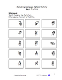 ASL Sign Language Alphabet | Receptive Skill Practice - Ma