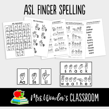 sign language words and phrases worksheets