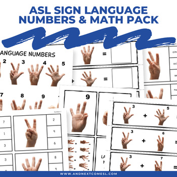 numbers ASL American Sign Language