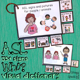 ASL (Sign Language) Who? People and Animals Flashcard Dictionary