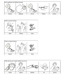 Preview of ASL Signs for School