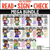 ASL Sliders Bundle - Read, Sign, and Check American Sign Language