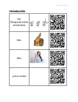 ASL/Spanish Dictionary Introduction by Spanish ASL Resources | TPT