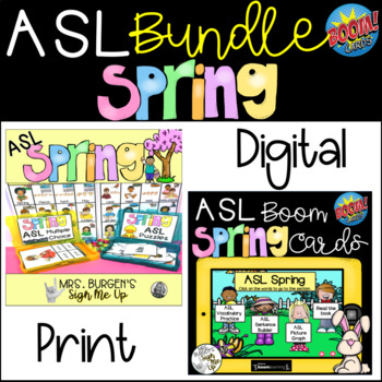 Preview of ASL Spring Vocabulary Bundle
