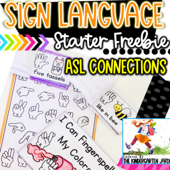 Preview of ASL Starter Printable | Fingerspelling And Counting | Freebie