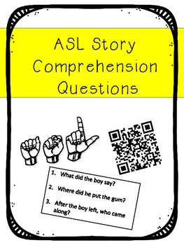 Preview of ASL Story Comprehension