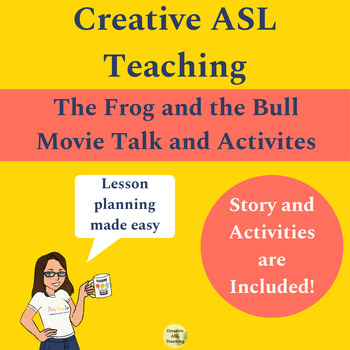 Preview of ASL Story The Frog and the Bull - Picture and Book Talk - ASL, Deaf