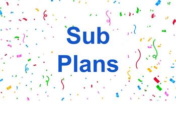 Preview of ASL Sub Plan: Basic