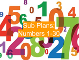 ASL Sub Plans: Numbers 1-30
