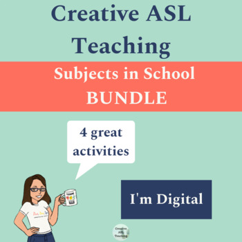Preview of ASL Subjects and School BUNDLE