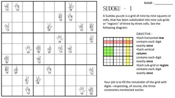 Preview of ASL Sudoku Worksheets