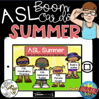 Preview of ASL Summer Boom Cards