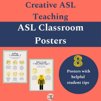 Preview of ASL Tips For Students Posters
