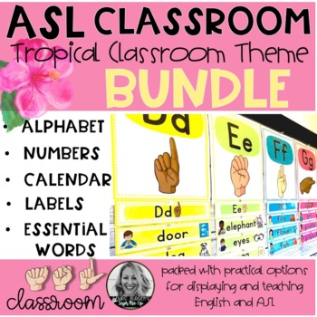 Preview of ASL Tropical Classroom Theme