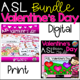 ASL Valentine's Day Bundle  Print and Boom Cards