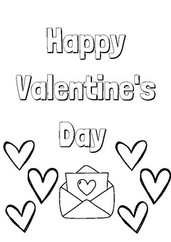 ASL Valentine's Day Directed Coloring Page by Politics and Playdates