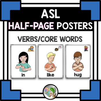 Preview of ASL Verbs and Core Words Posters