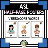 ASL Verbs and Core Words Posters