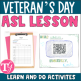 ASL Veteran's Day Lesson and School Display