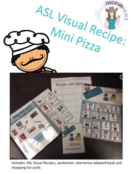 Preview of ASL Visual Recipes- Lets make mini pizza