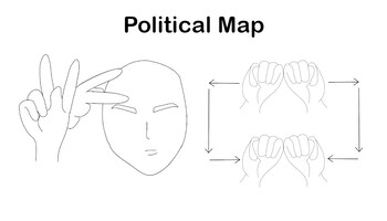 Preview of ASL Vocab - Political Map