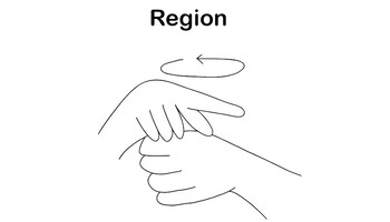 Preview of ASL Vocab - Region