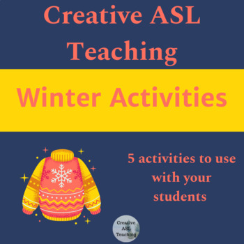 Preview of ASL Winter Holiday Activities - ASL, ESL, Deaf/HH