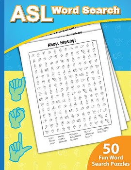 Preview of ASL Word Search Book (50 Word Search Puzzles)