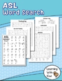 ASL Word Search (Four puzzles and Alphabet Chart)