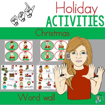 Preview of ASL Word Wall- Christmas