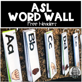 Preview of ASL Word Wall Headers