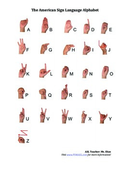Preview of ASL Workbook of Worksheets