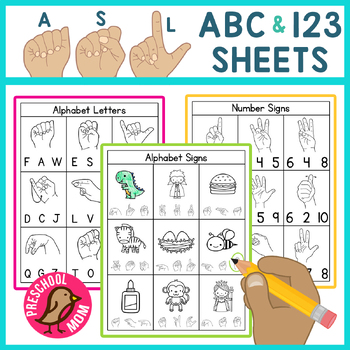 Preview of ASL Worksheets