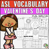 ASL Worksheets Valentine's Day NO PREP - American Sign Language