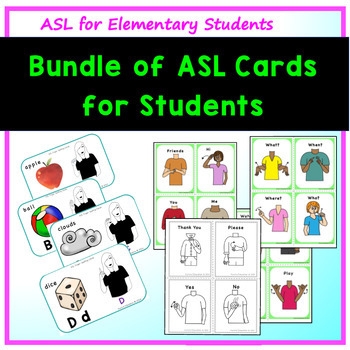 Preview of ASL and English Cards for Learning American Sign Language and Finger Spelling