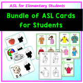 ASL and English Cards for Learning American Sign Language 