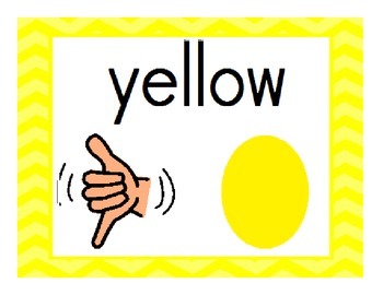 ASL colors-Sign Language by Morgan Douglas- Especially Primary | TpT