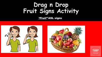 Preview of ASL fruit signs--BUNDLE