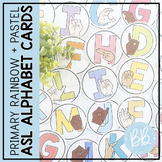 ASL letter Cards | Bulletin Board Letters | Rainbow and Pa