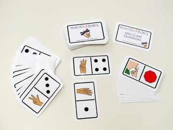 Preview of ASL number / dots domino mini cards