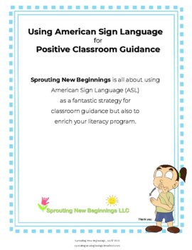 Preview of ASL Signs for Classroom Guidance