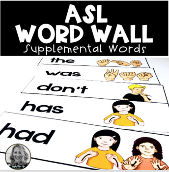 Preview of ASL word wall supplement