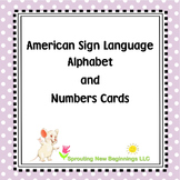 ASL (American Sign Language) ~Alphabet and Number Cards (F