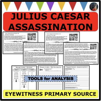 Preview of ASSASSINATION OF JULIUS CAESAR Eyewitness Account PRIMARY SOURCE