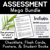 ASSESSMENT: Kindergarten MEGA Bundle! Math, ABC, Phonologi