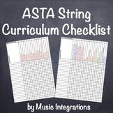 ASTA String Curriculum Checklist for Orchestra