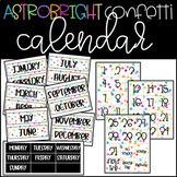 ASTROBRIGHT COLOR CONFETTI THEMED CALENDAR SET