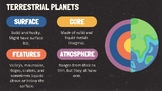 ASTRONOMY INFO POSTERS - Terrestrial Planets vs Gas Giants