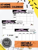 AT-HOME LEARNING CALENDAR